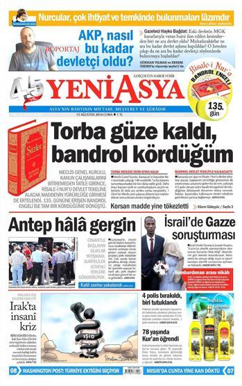 15 Ağustos gazete manşetleri