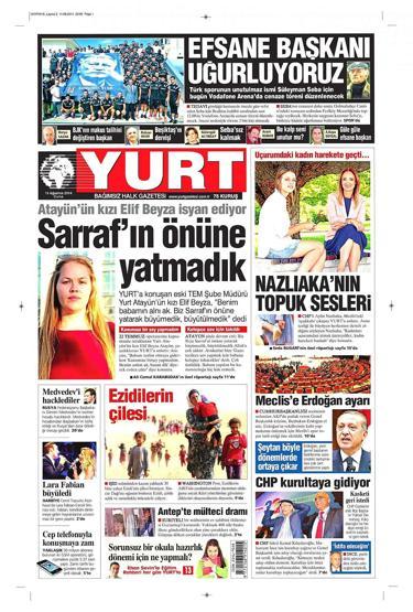 15 Ağustos gazete manşetleri