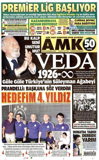 15 Ağustos gazete manşetleri