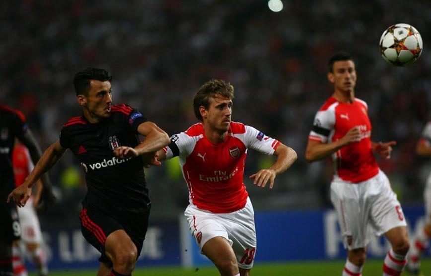 Beşiktaş - Arsenal maçından kareler