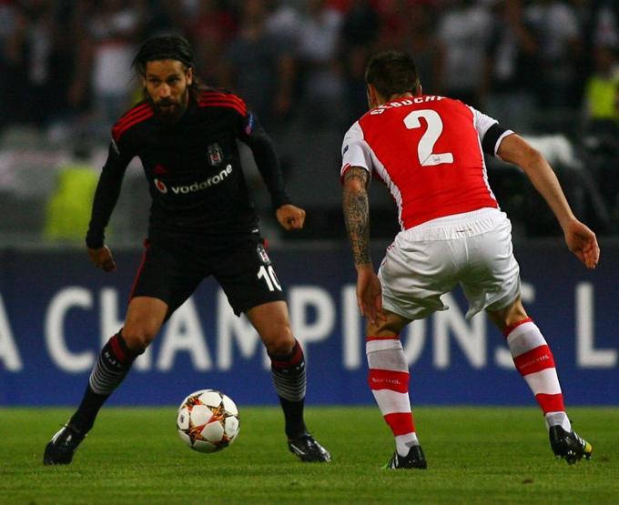 Beşiktaş - Arsenal maçından kareler