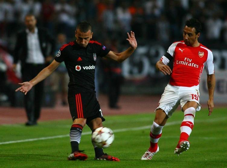 Beşiktaş - Arsenal maçından kareler