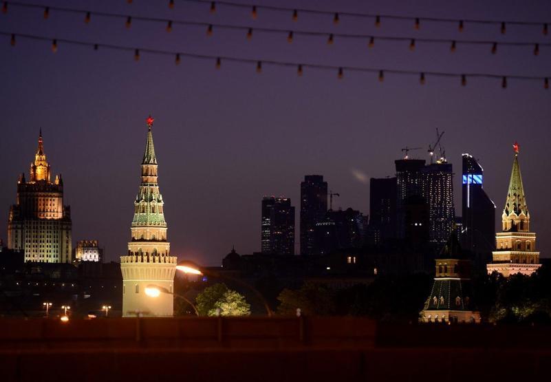 Kremlin Sarayında ışıklar yanınca...