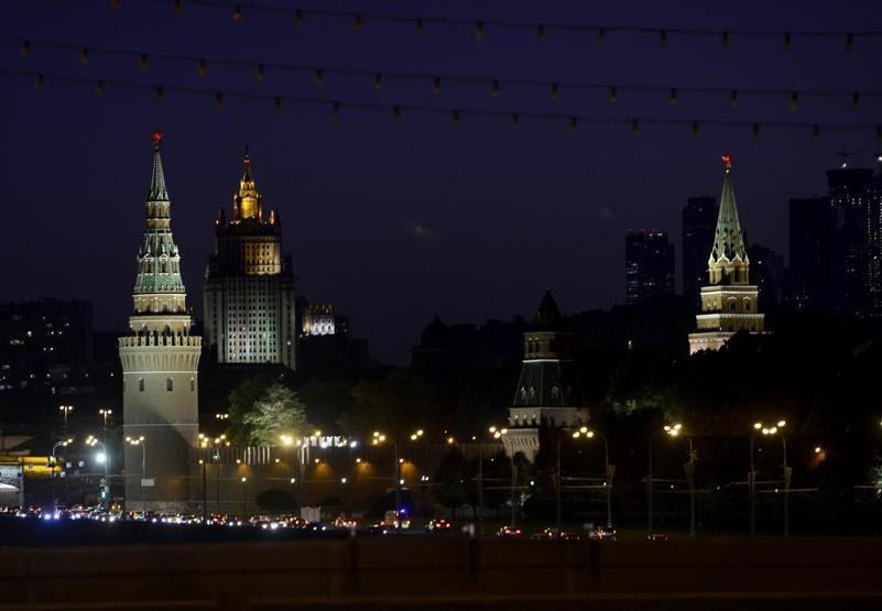 Kremlin Sarayında ışıklar yanınca...