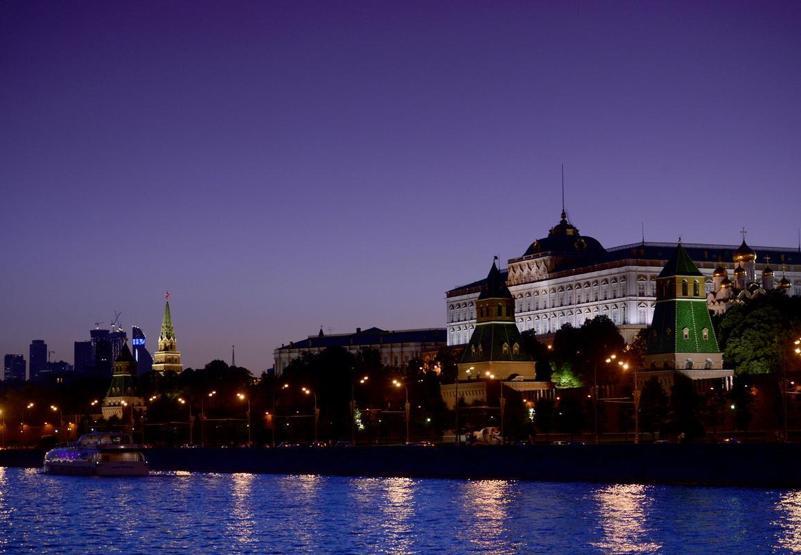Kremlin Sarayında ışıklar yanınca...