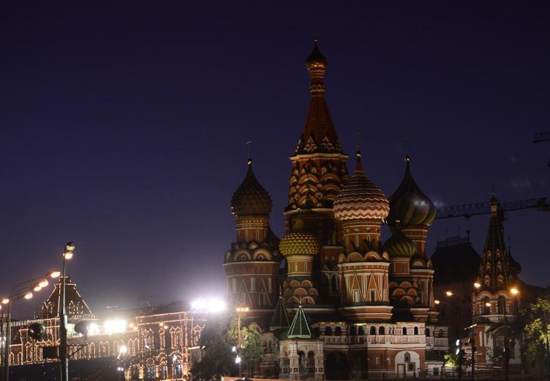 Kremlin Sarayında ışıklar yanınca...