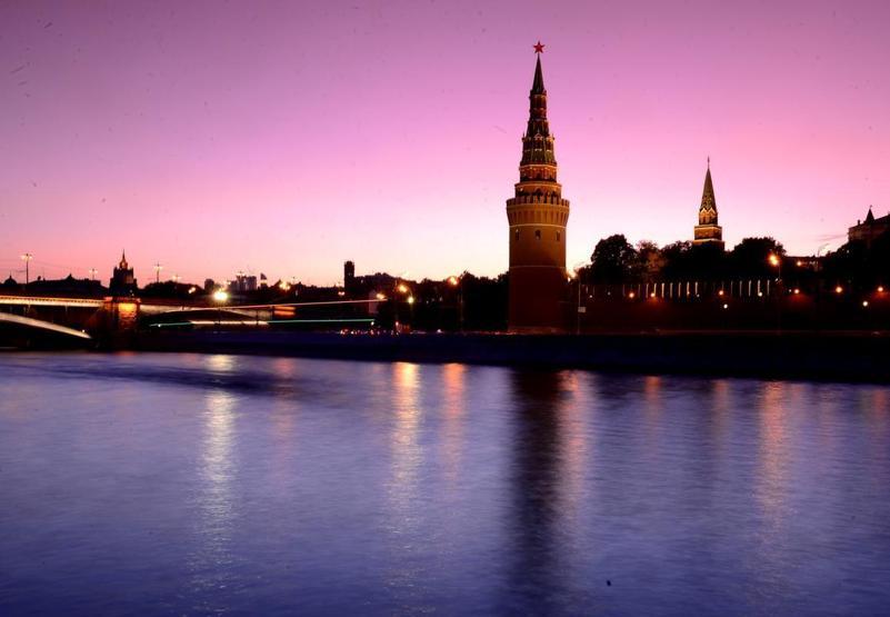Kremlin Sarayında ışıklar yanınca...