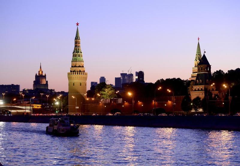 Kremlin Sarayında ışıklar yanınca...