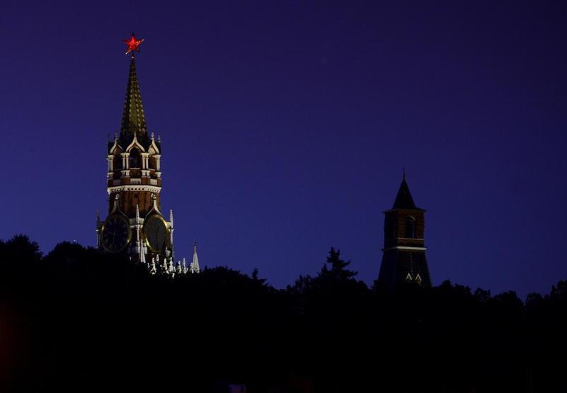 Kremlin Sarayında ışıklar yanınca...