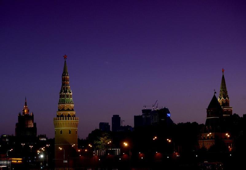 Kremlin Sarayında ışıklar yanınca...