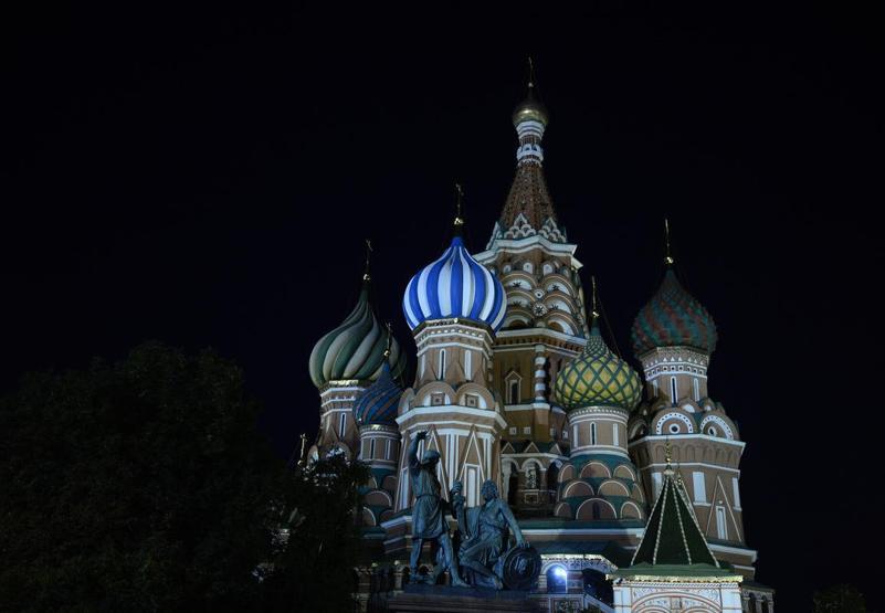 Kremlin Sarayında ışıklar yanınca...