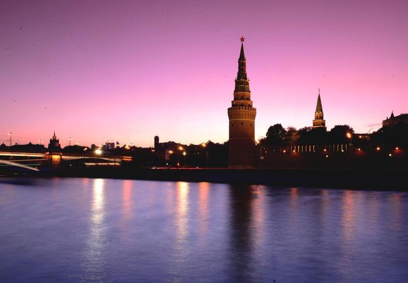 Kremlin Sarayında ışıklar yanınca...