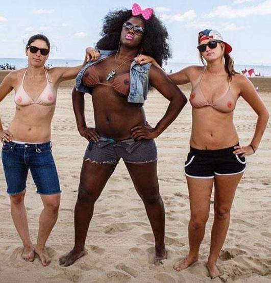 Protesto için Ta ta top bikini
