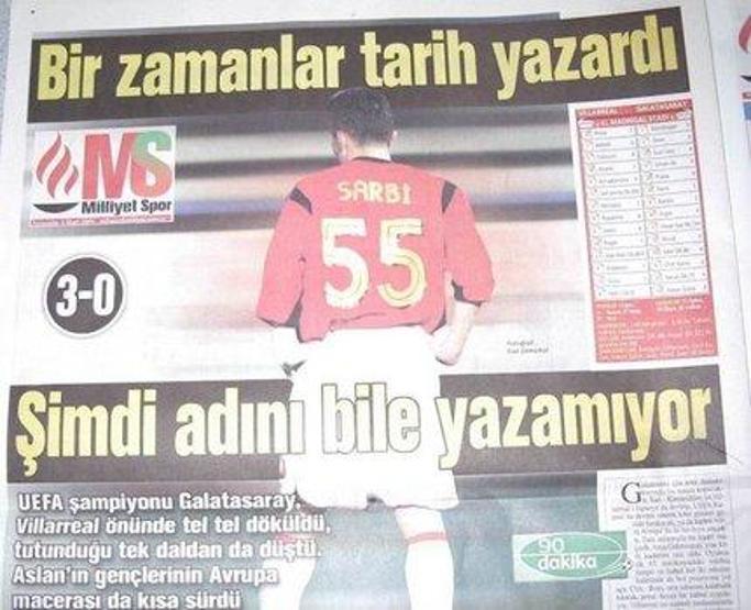 Unutulmaz spor manşetleri
