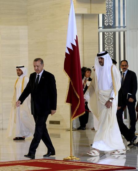 Erdoğana Katarda resmi karşılama
