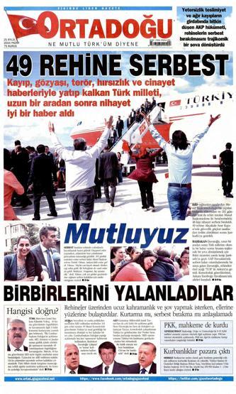 Gazete manşetleri... (21 Eylül 2014)