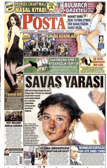 Gazete manşetleri (27 Eylül 2014)