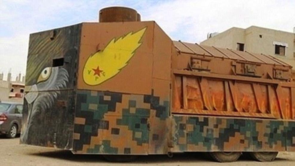 YPG ve peşmergenin ev yapımı tankları