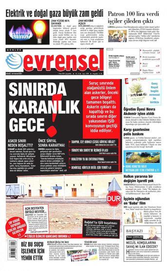 1 Ekim 2014 gazete manşetleri