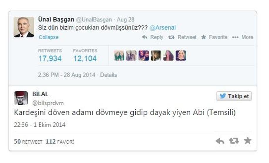 Arsenal - GS maçı sonrası Twitter Capsleri