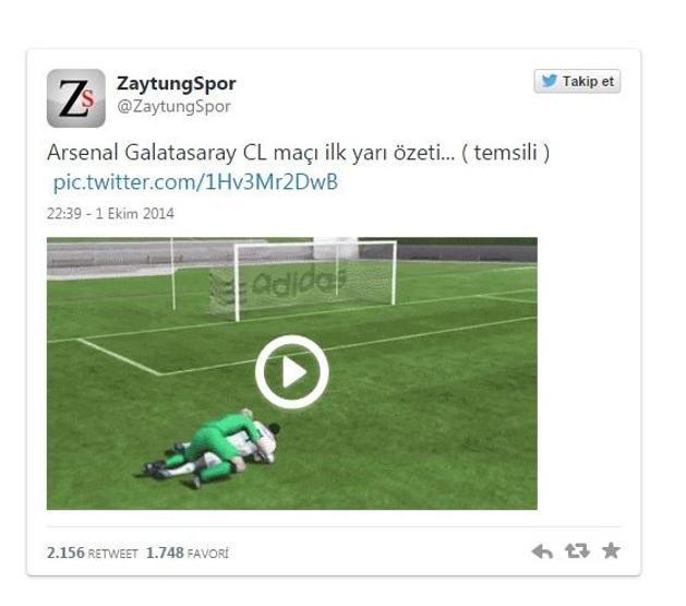 Arsenal - GS maçı sonrası Twitter Capsleri