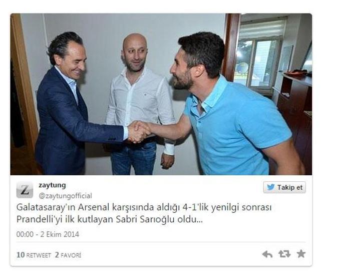 Arsenal - GS maçı sonrası Twitter Capsleri