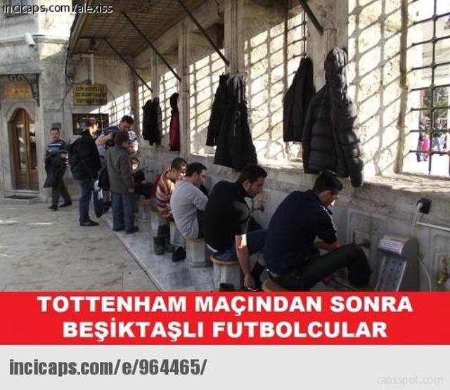 Beşiktaş, Tottenham maçı capsleri