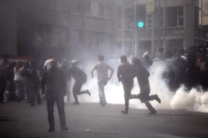 Kadıköydeki Kobani eylemine polis müdahalesi