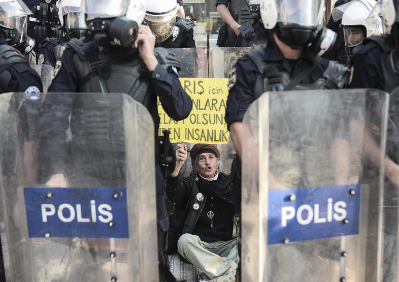 Ankaradaki Kobani eylemine müdahale