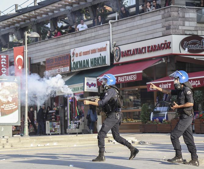 Ankaradaki Kobani eylemine müdahale