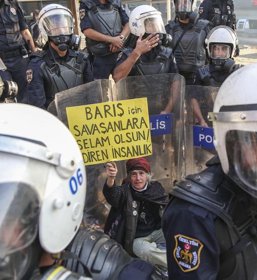 Ankaradaki Kobani eylemine müdahale