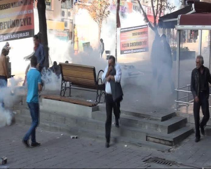 Ankaradaki Kobani eylemine müdahale