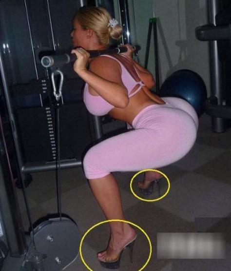 Spor salonlarından tuhaf görüntüler...