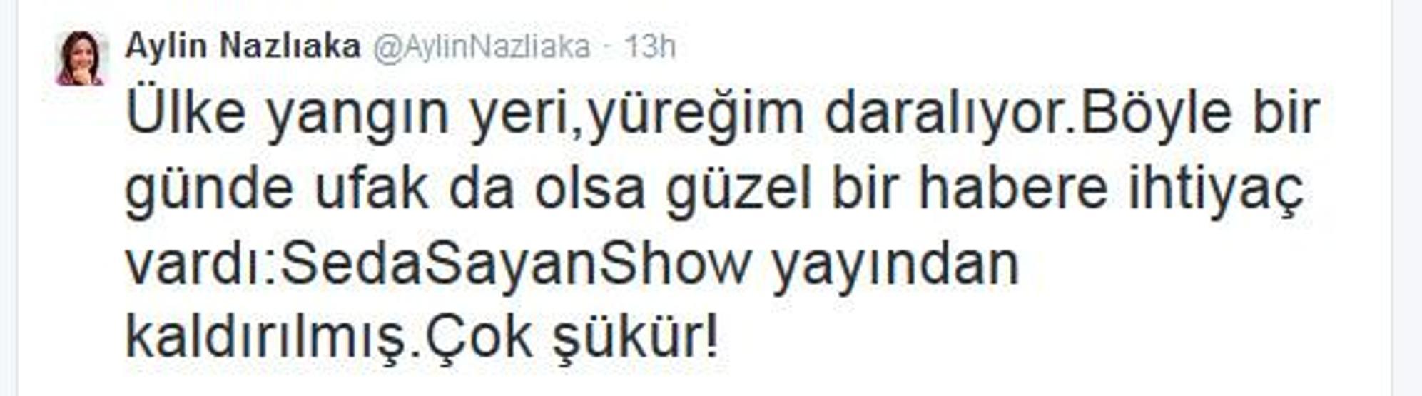 Seda Sayandan Aylin Nazlıakaya: Kaçak su senin beynini sulandırmış