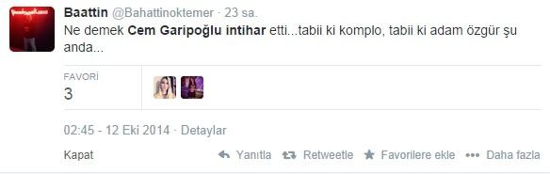 Cem Garipoğlu intihar mı etti yoksa yurtdışına mı kaçtı