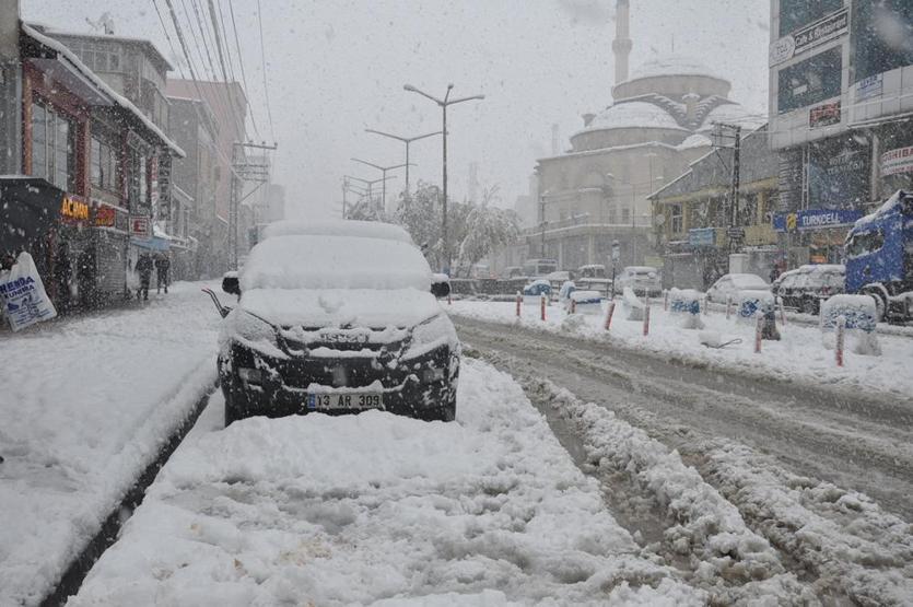 Hakkaride kar kalınlığı 20 santimetreyi buldu