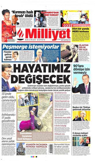 Gazete manşetleri... (22 Ekim 2014)