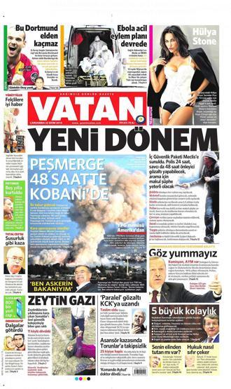 Gazete manşetleri... (22 Ekim 2014)