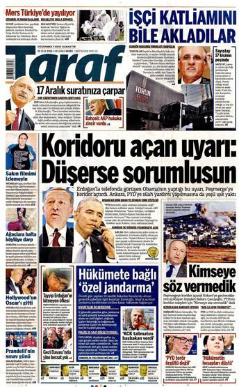 Gazete manşetleri... (22 Ekim 2014)