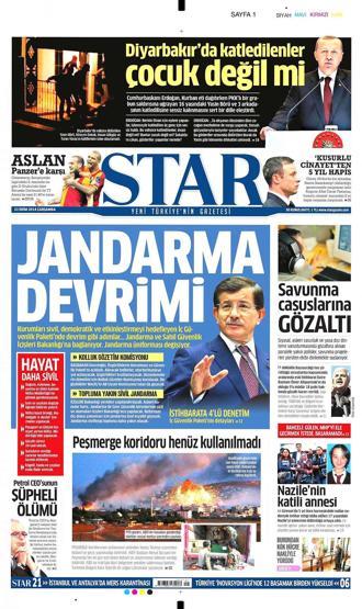 Gazete manşetleri... (22 Ekim 2014)