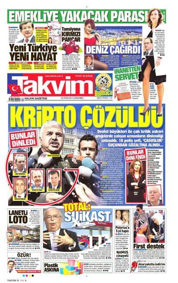 Gazete manşetleri... (22 Ekim 2014)
