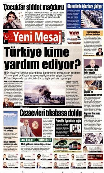 Gazete manşetleri... (22 Ekim 2014)