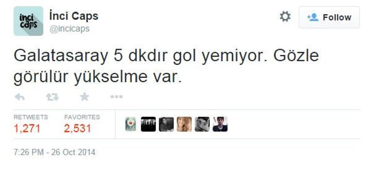 Twitterda Galatasaray geyikleri