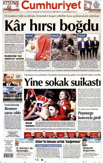 Gazete manşetleri... (30 Ekim 2014)