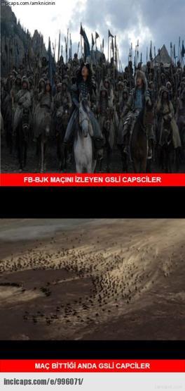 Beşiktaş - Fenerbahçe maçı capsleri