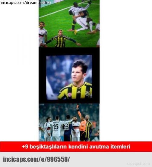Beşiktaş - Fenerbahçe maçı capsleri