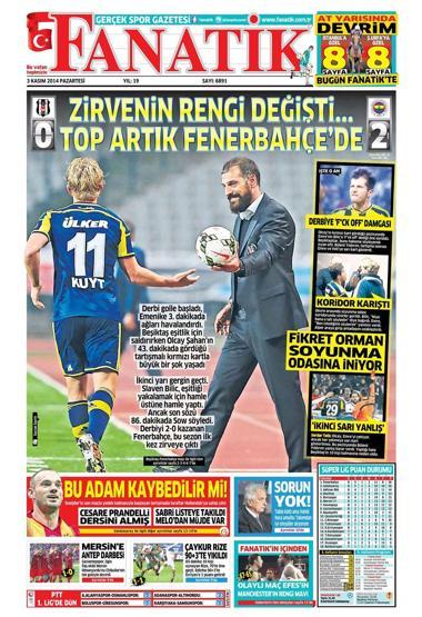 3 Kasım 2014 gazete manşetleri