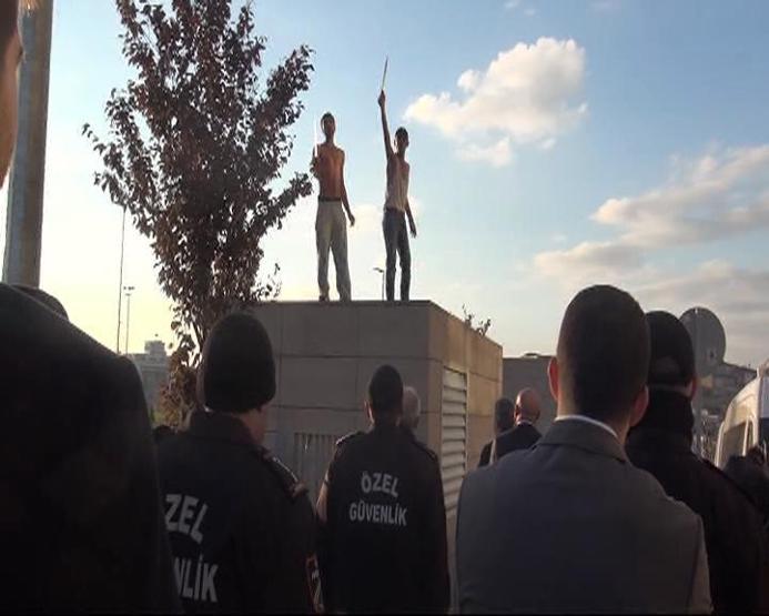 İstanbul Adalet Sarayında palalı eylem