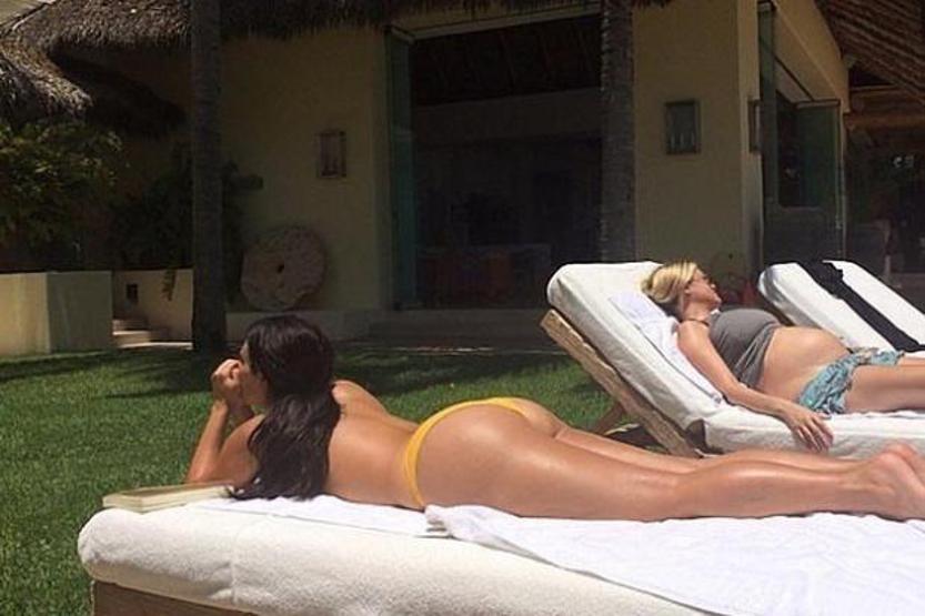 Kim Kardashianın bu pozu çok konuşulacak