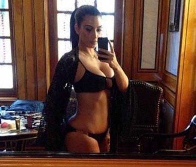 Kim Kardashianın bu pozu çok konuşulacak